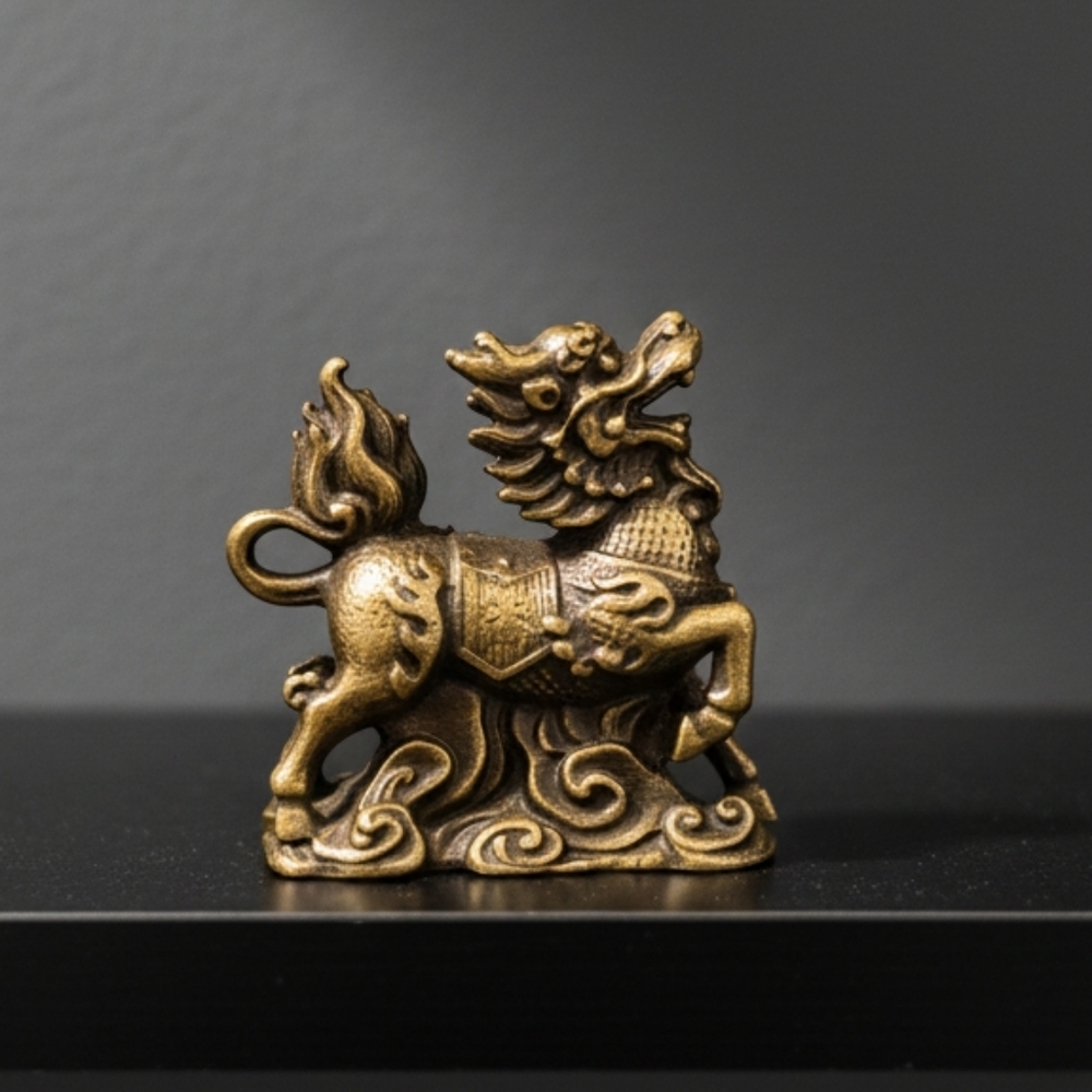 NEW Bronze Kirin Incense Burner